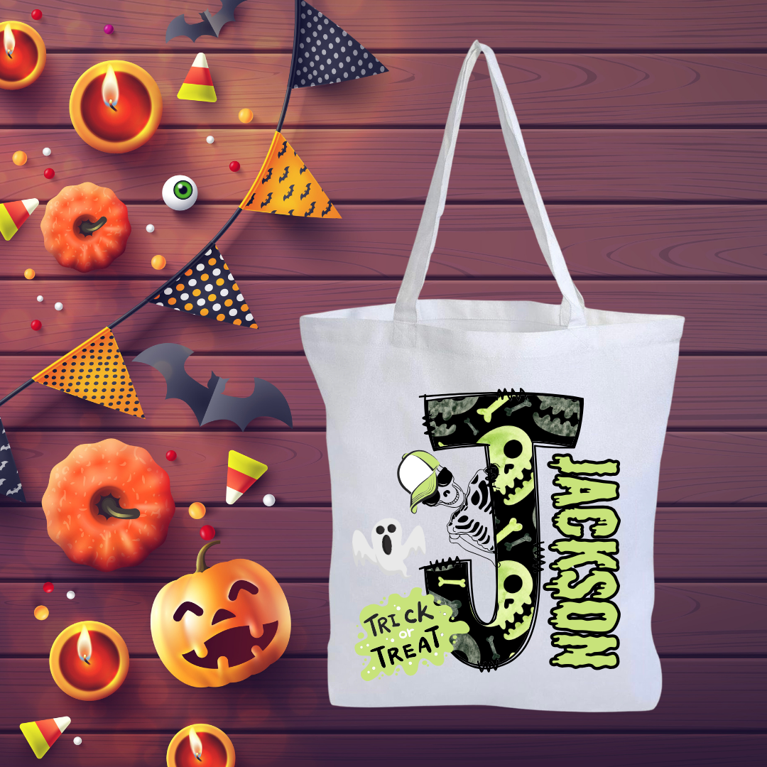 Personalized Halloween Trick Or Treat Bags