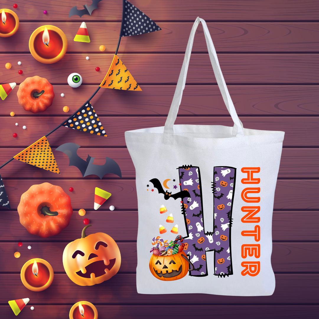 Personalized Halloween Trick Or Treat Bags