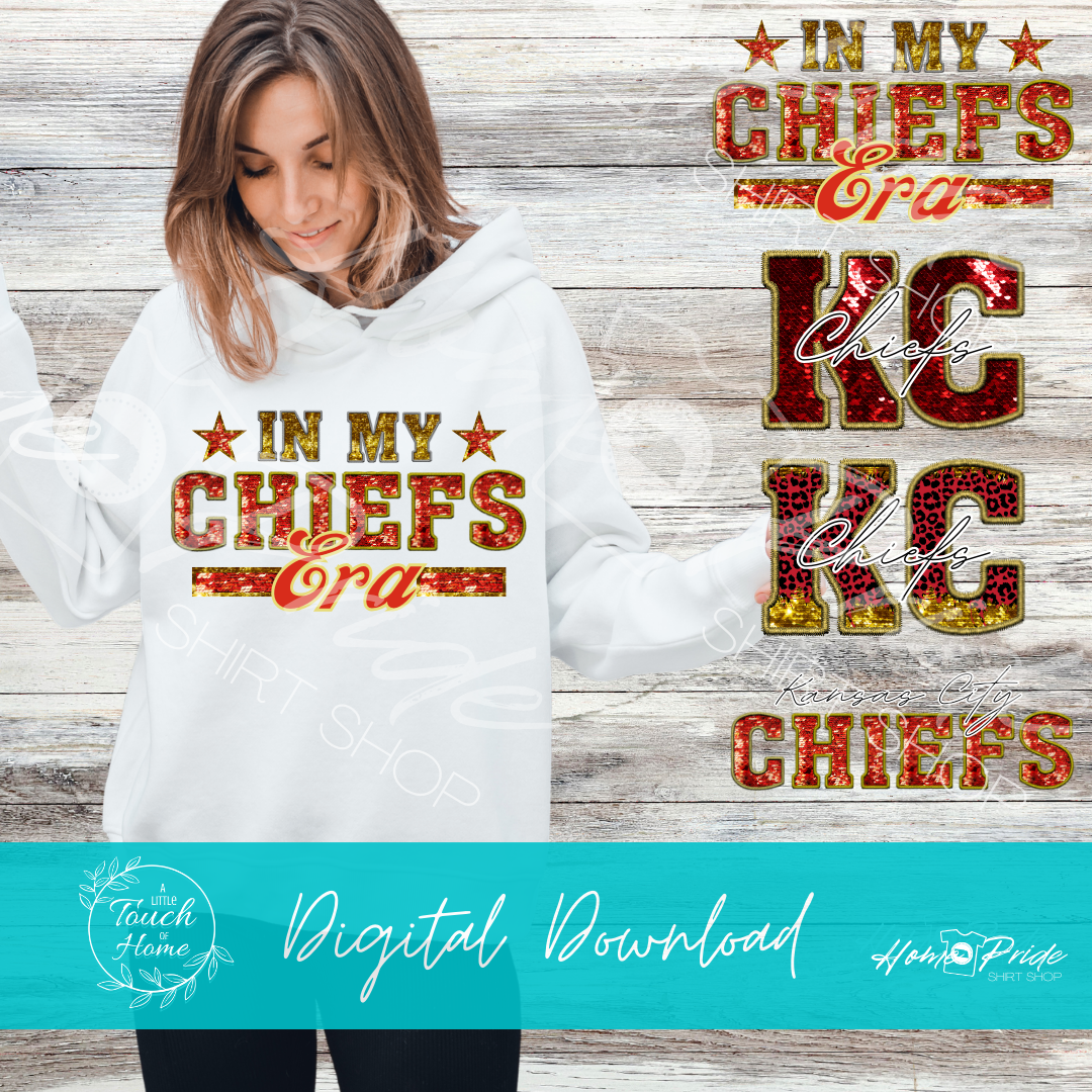 KC Bowl Bundle of 4 Faux Sequins Embroidered Sublimation Designs
