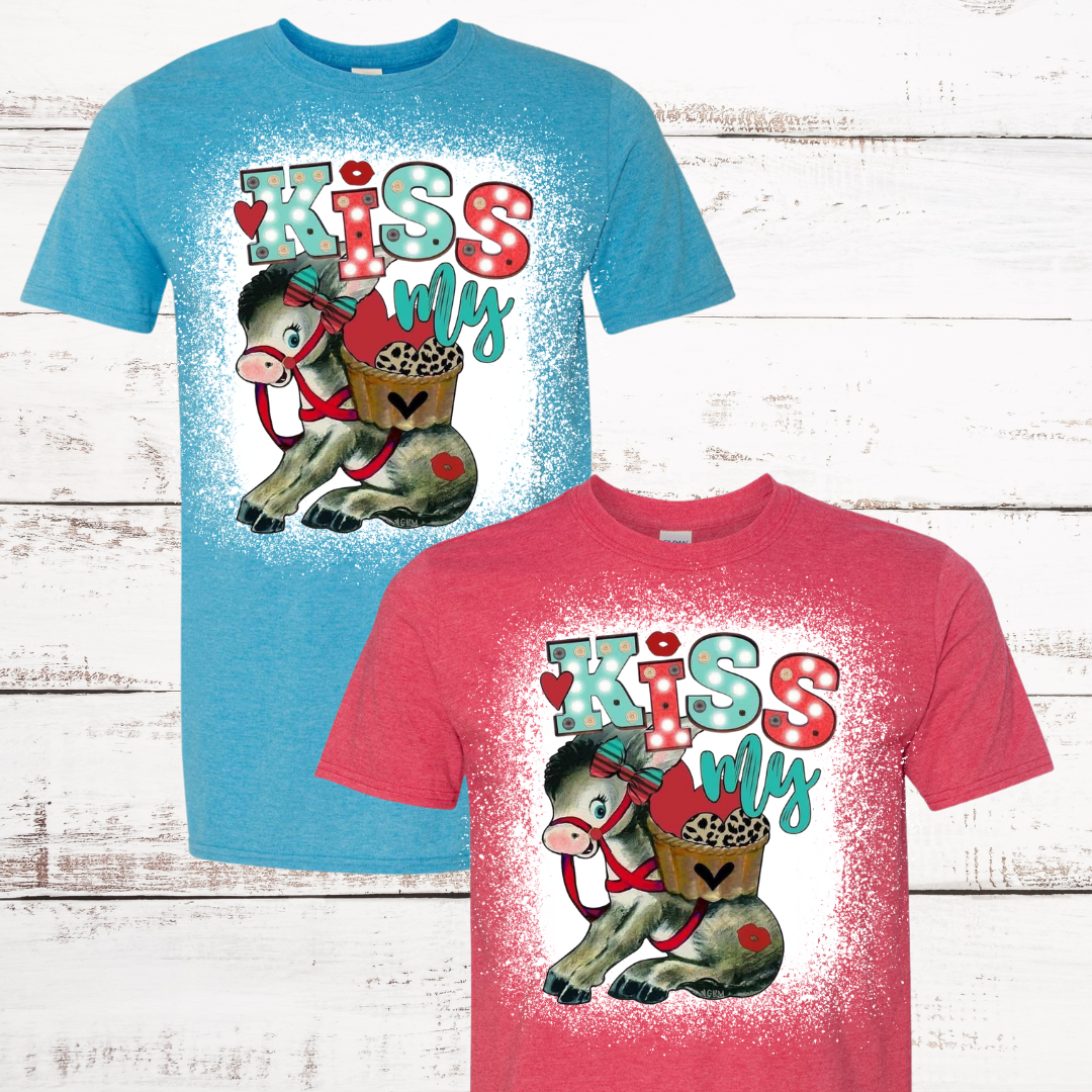 Kiss My A$$ Bleached T-Shirt