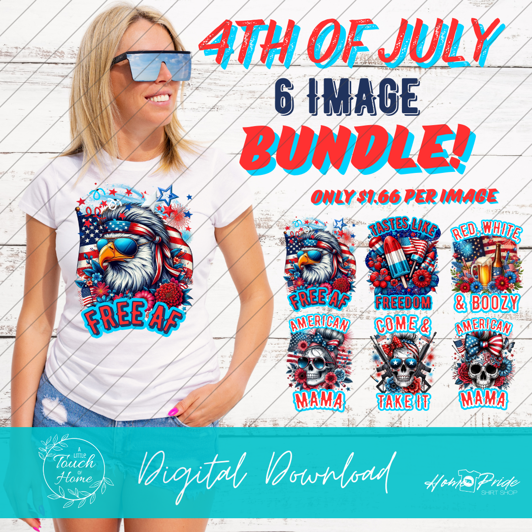 Patriotic Mama Digital Download PNG Bundle