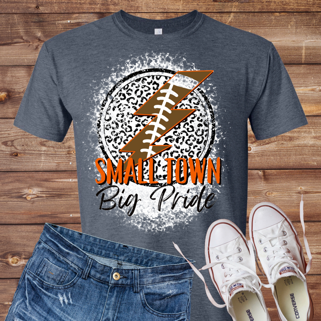 Small Town Big Pride Bleached T-Shirt