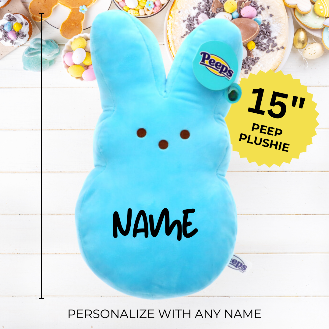 Personalized 15" Peep Marshmallow Easter Plushie