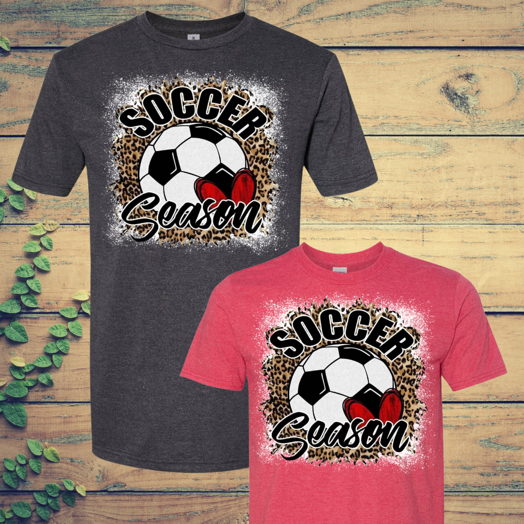 Soccer Season Bleached T-Shirt