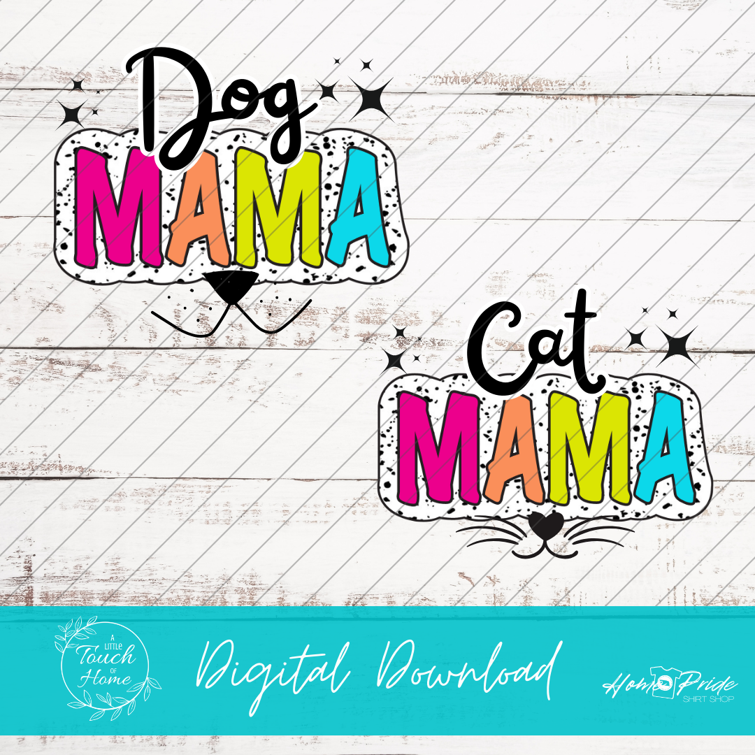 Mama Dalmation Print Digital Download PNG Bundle