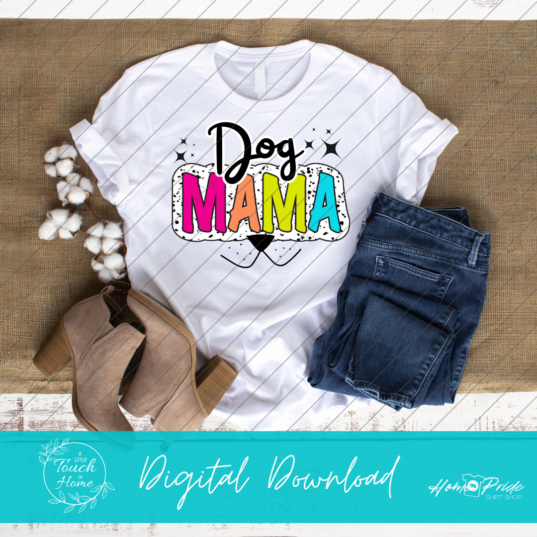 Mama Dalmation Print Digital Download PNG Bundle