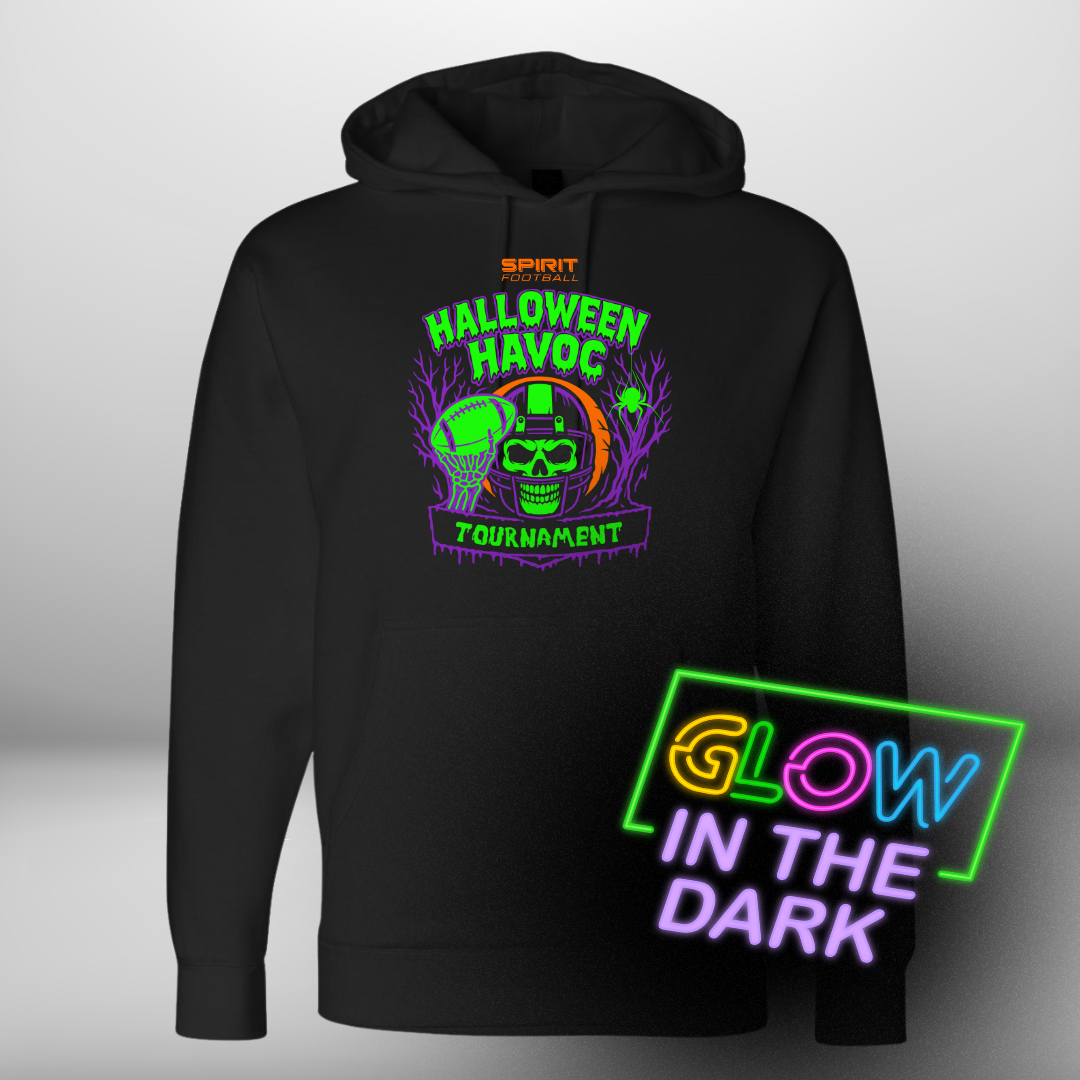Spirit Football Glow In the Dark Halloween Havoc T-Shirt Or Hoodie