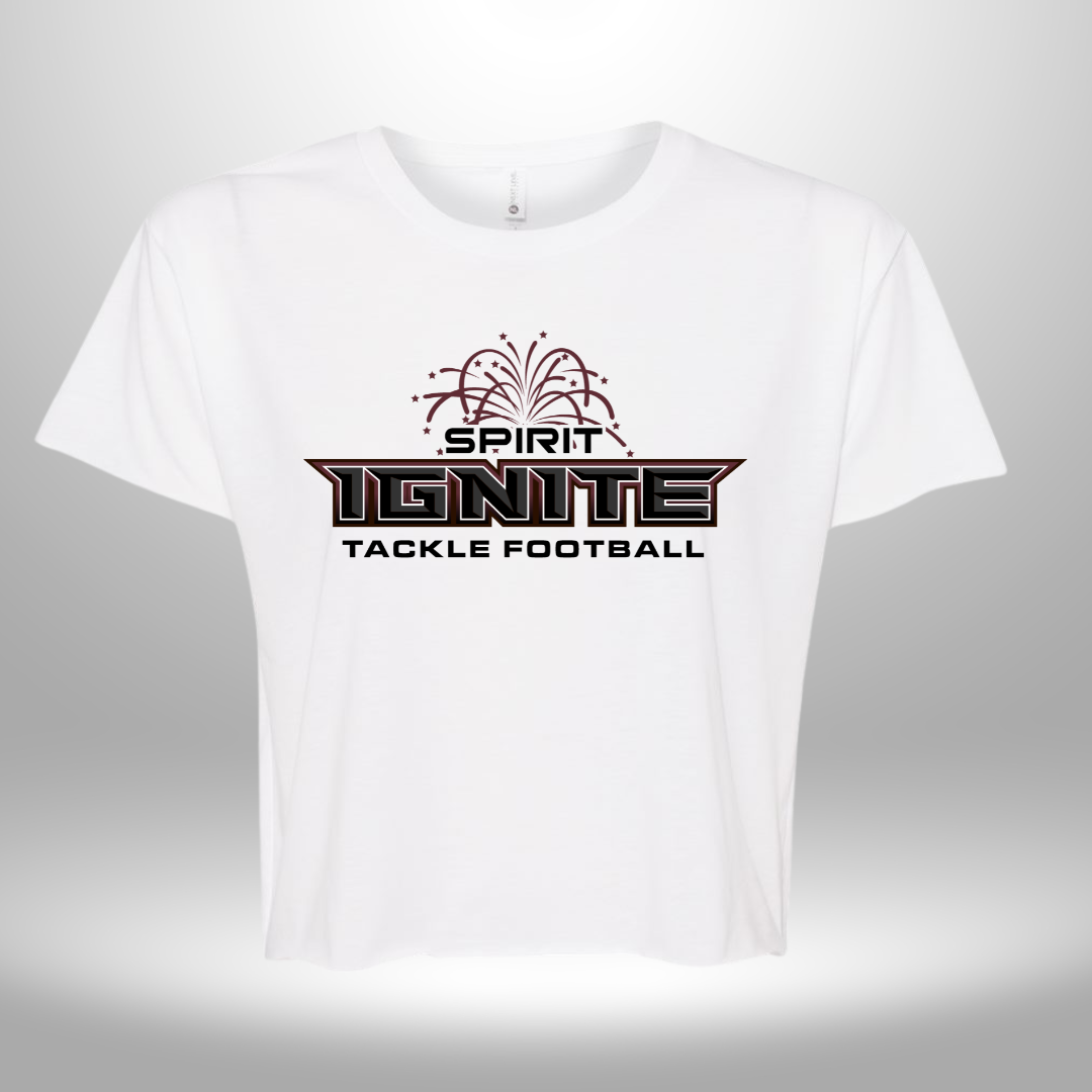 Spirit Ignite Tackle Football Women's Crop T-Shirt