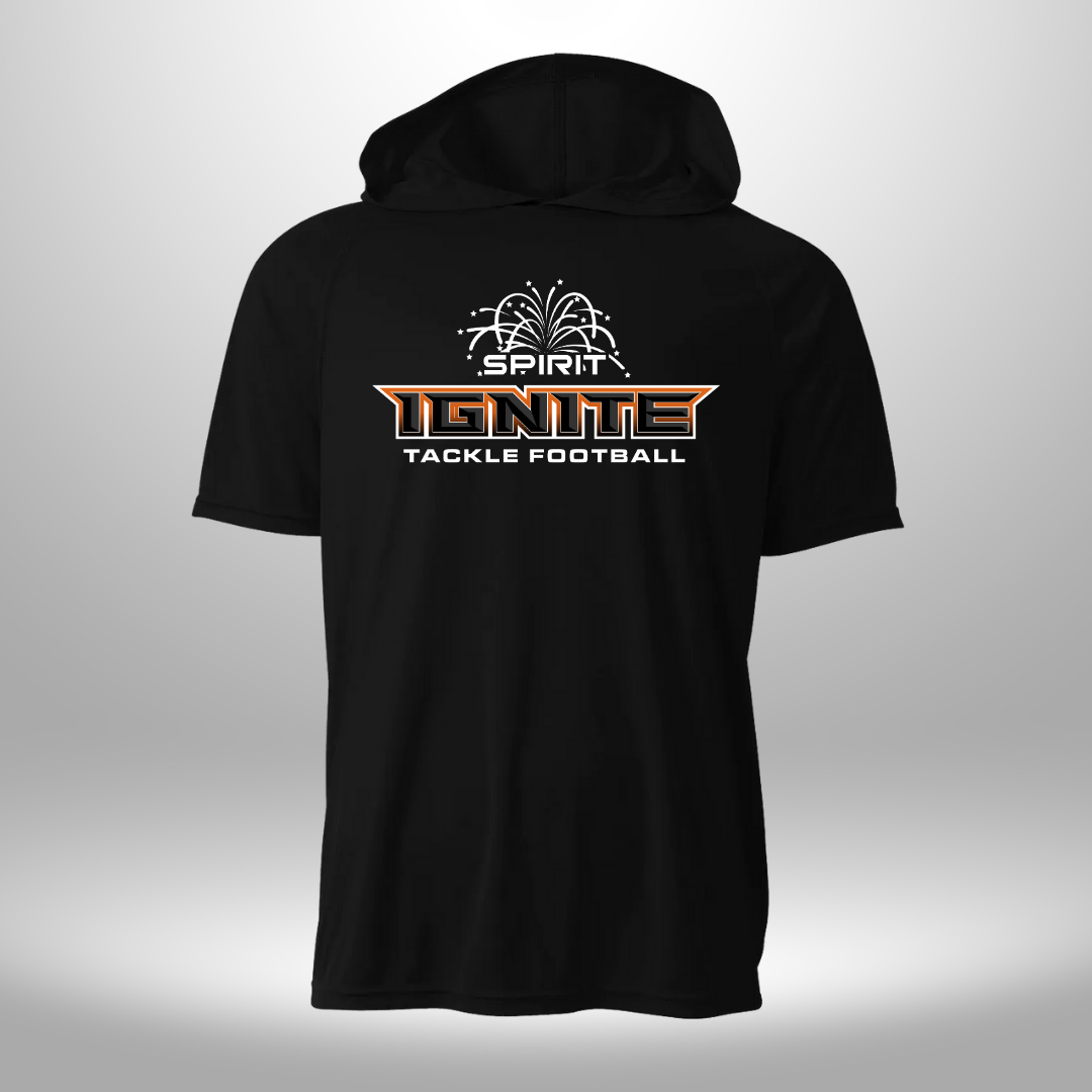 Spirit Football Ignite Performance Short Sleeve Hooded