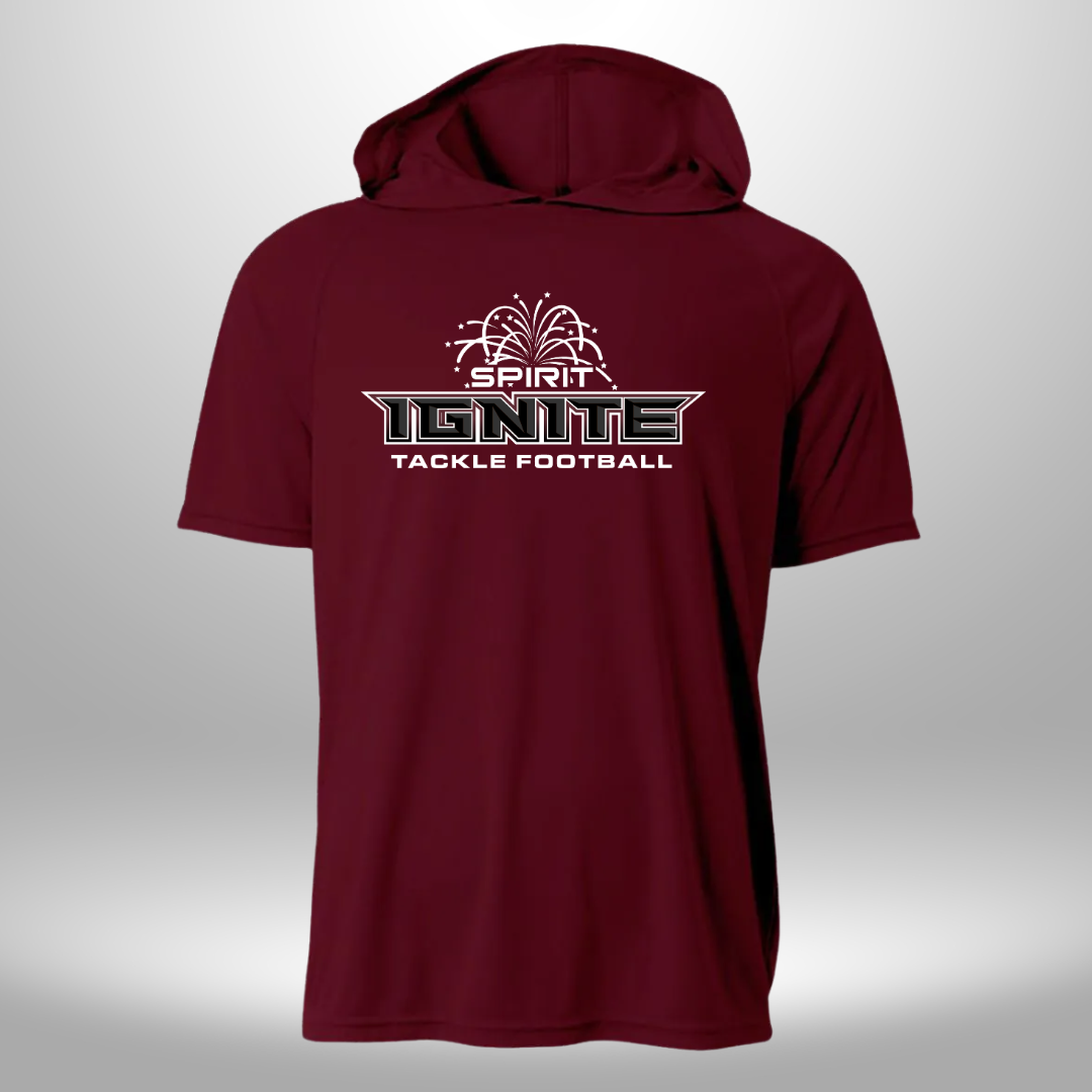 Spirit Football Ignite Performance Short Sleeve Hooded