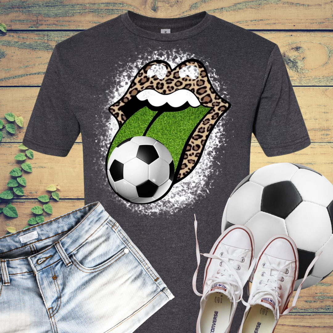 Soccer Tongue Bleached T-Shirt