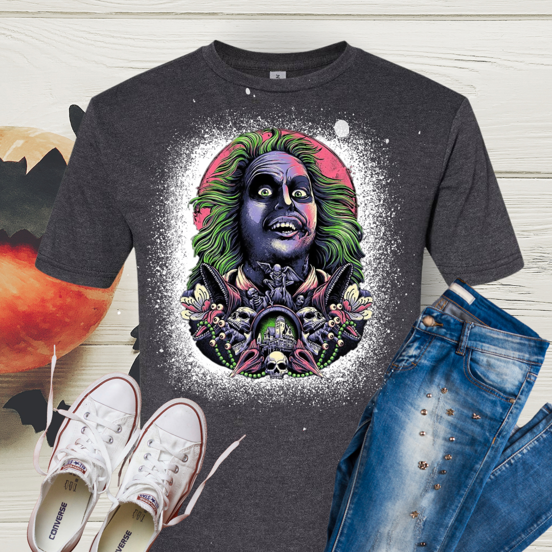 Halloween Character Bleached Tees