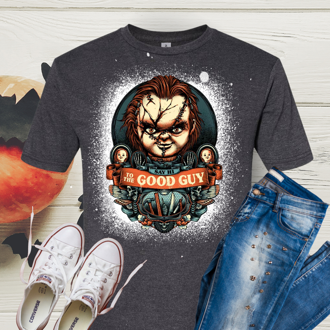 Halloween Character Bleached Tees
