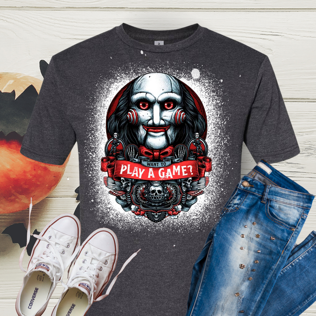 Halloween Character Bleached Tees