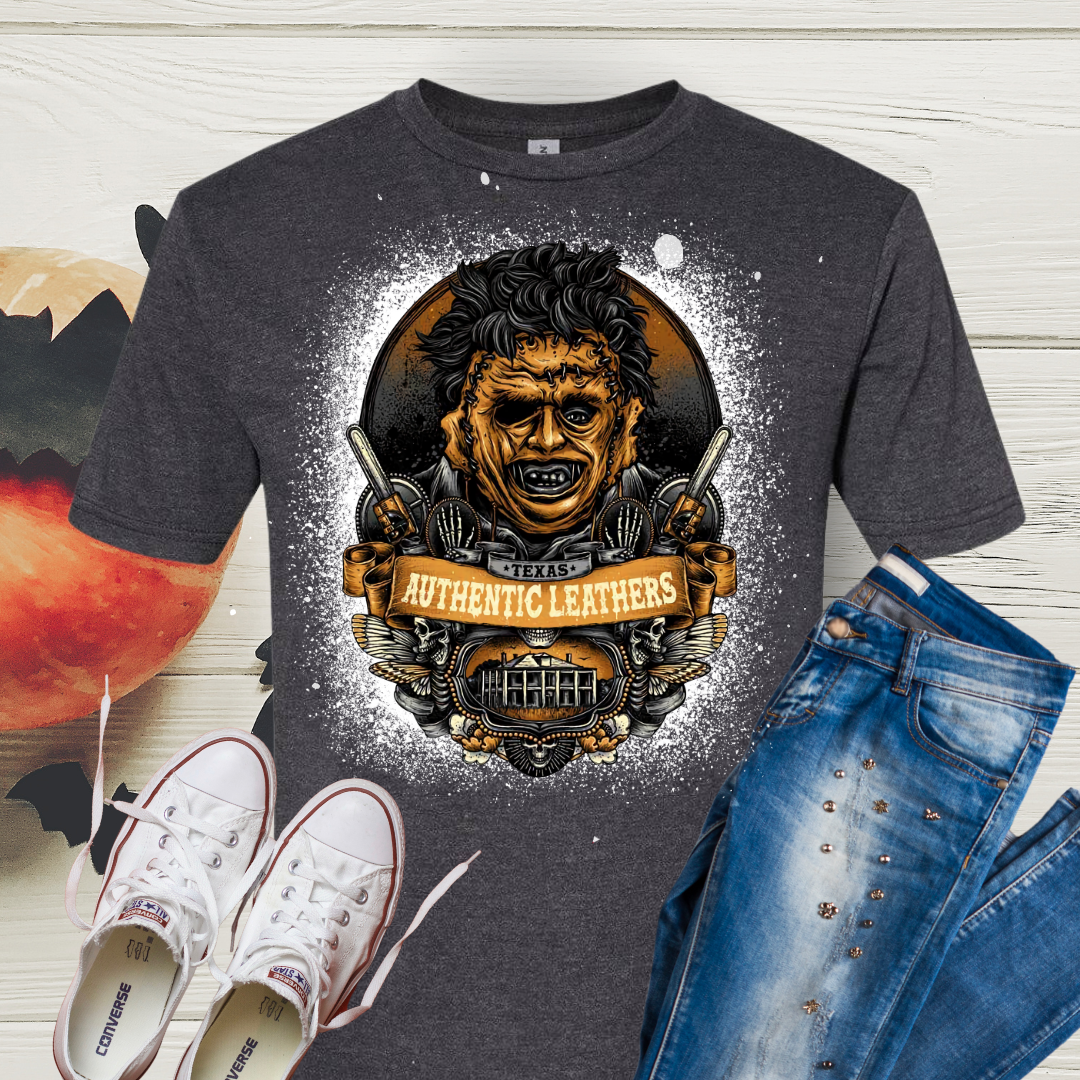 Halloween Character Bleached Tees