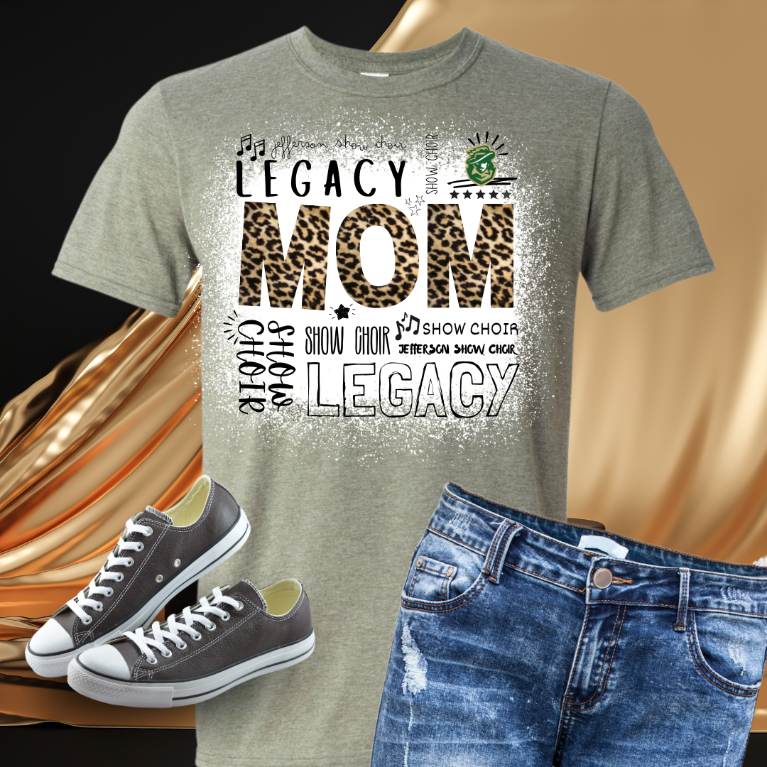 Jefferson Legacy Show Choir Mom Word Collage T-Shirt