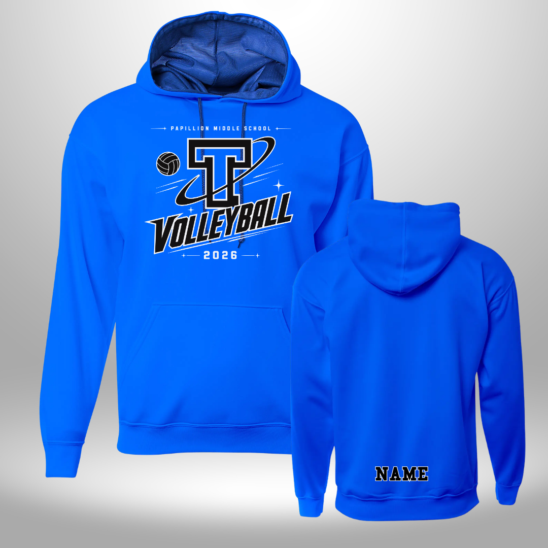 PAPILLION MIDDLE SCHOOL VOLLEYBALL PERFORMANCE HOODIE