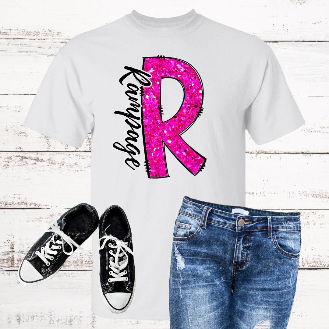 Rampage Basketball Faux Glitter T-Shirt