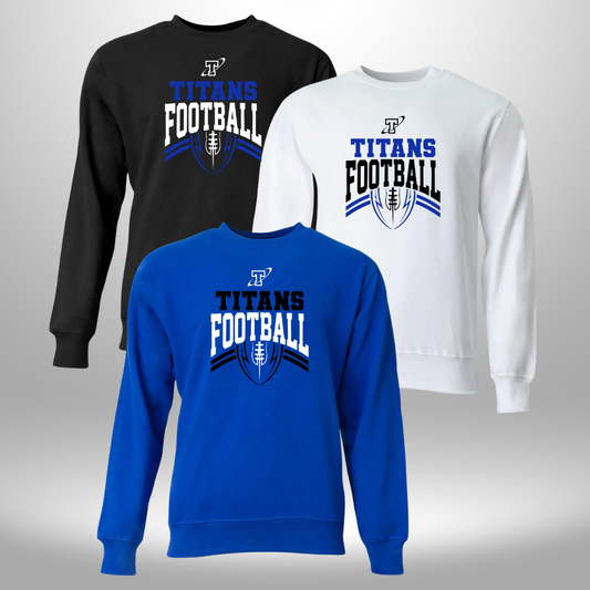 TITANS FOOTBALL LONG SLEEVE CREW NECK SWEATSHIRT