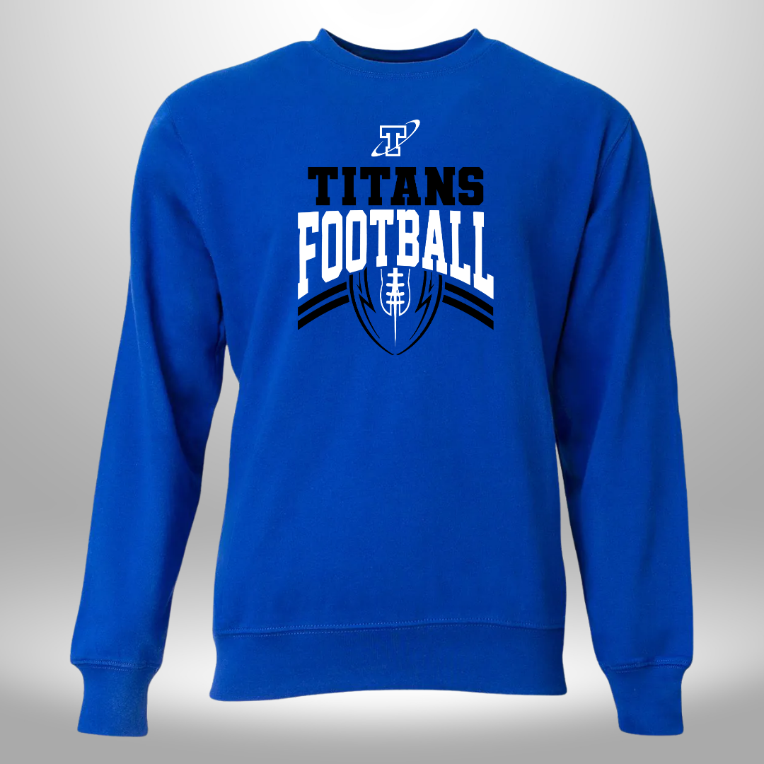 TITANS FOOTBALL LONG SLEEVE CREW NECK SWEATSHIRT