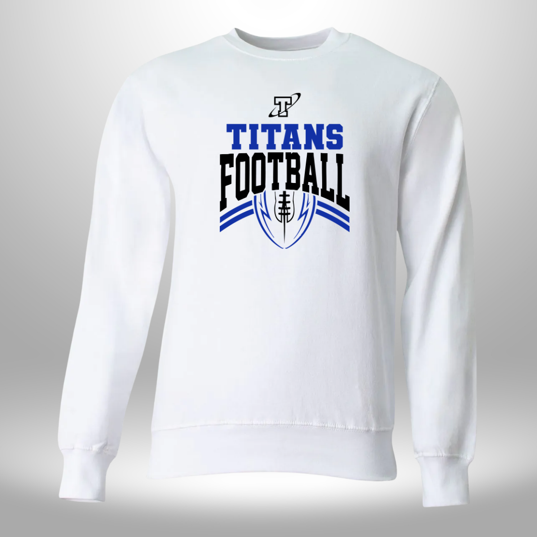 TITANS FOOTBALL LONG SLEEVE CREW NECK SWEATSHIRT