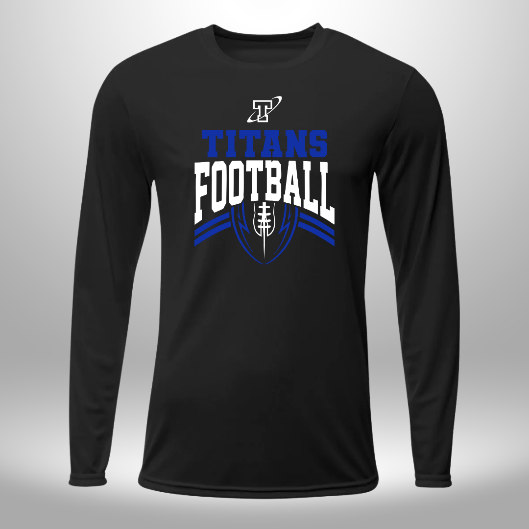 TITANS FOOTBALL LONG SLEEVE PERFORMANCE TEE