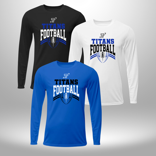 TITANS FOOTBALL LONG SLEEVE PERFORMANCE TEE