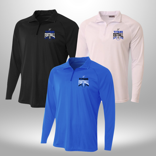 TITANS FOOTBALL PERFORMANCE QTR ZIP