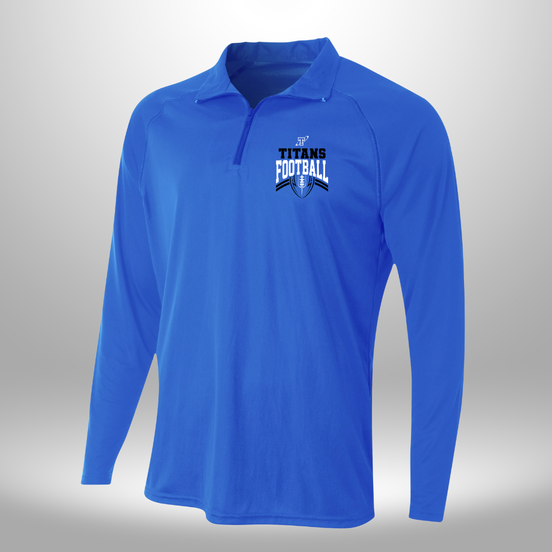 TITANS FOOTBALL PERFORMANCE QTR ZIP