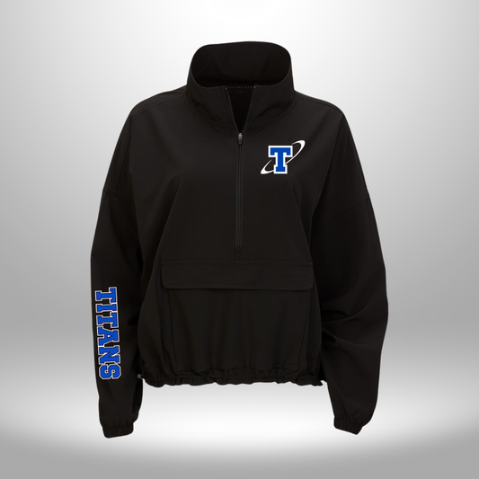 TITANS WOMEN'S CROP 1/4 ZIP JACKET