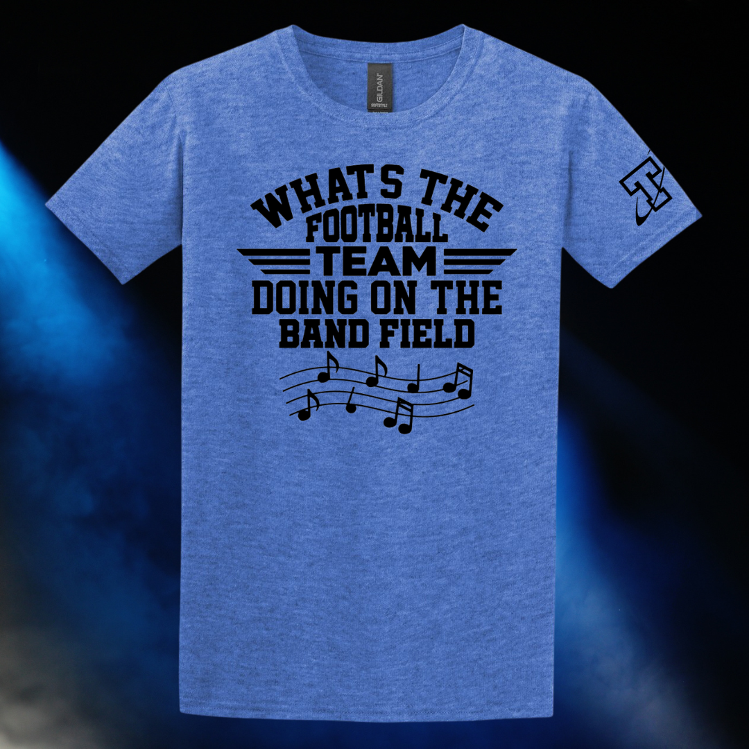 Papillion LaVista South Titans Band Football Team on Band Field T-Shirt