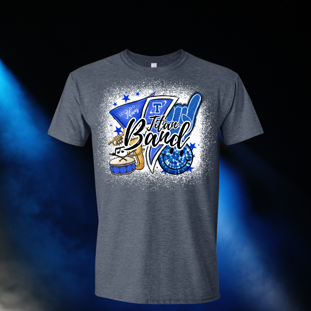 Papillion LaVista South Titans Band Retro T-Shirt