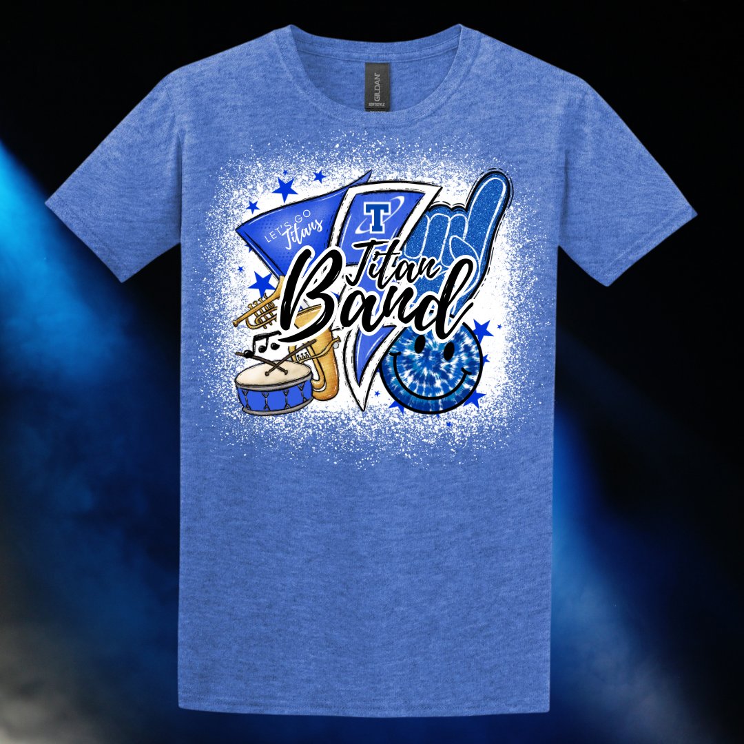 Papillion LaVista South Titans Band Retro T-Shirt