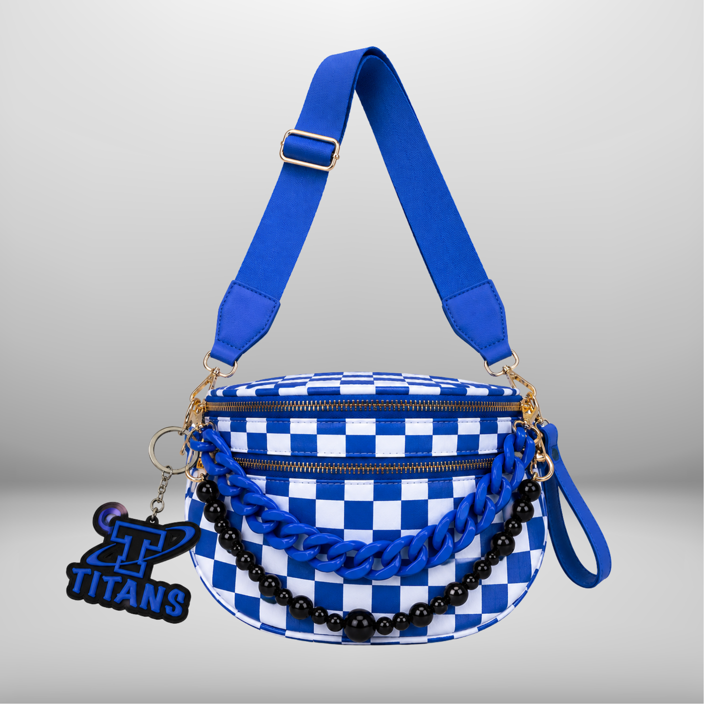PRE-ORDER! Royal Blue Checkered Titan Bum Bag