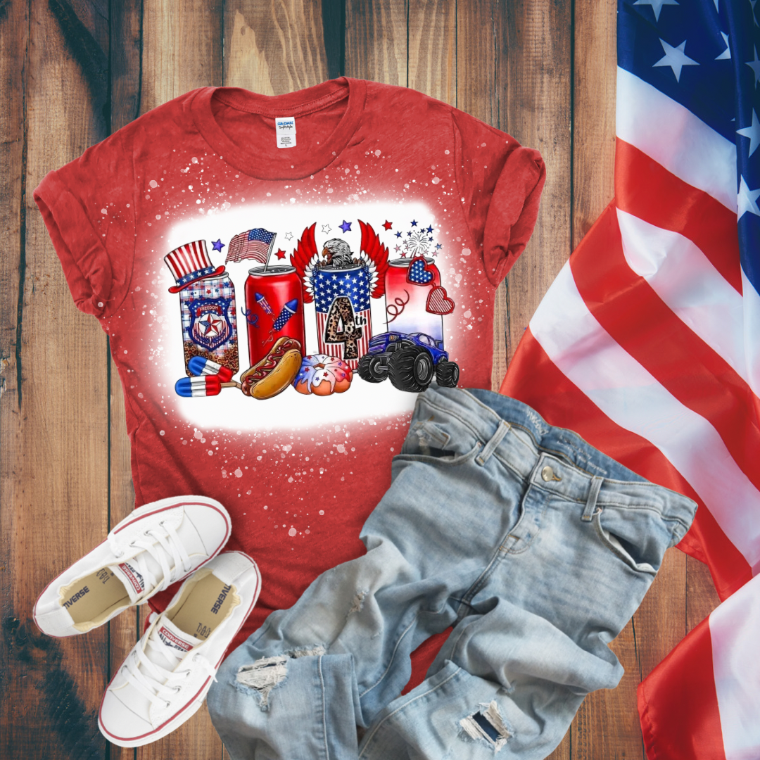 Patriotic Beers Bleached T-Shirt