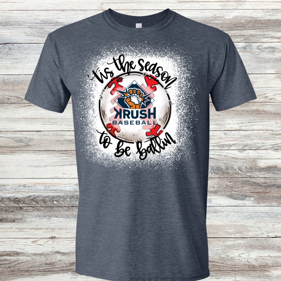 Krush Baseball ‘Tis the Season Bleached Shirt