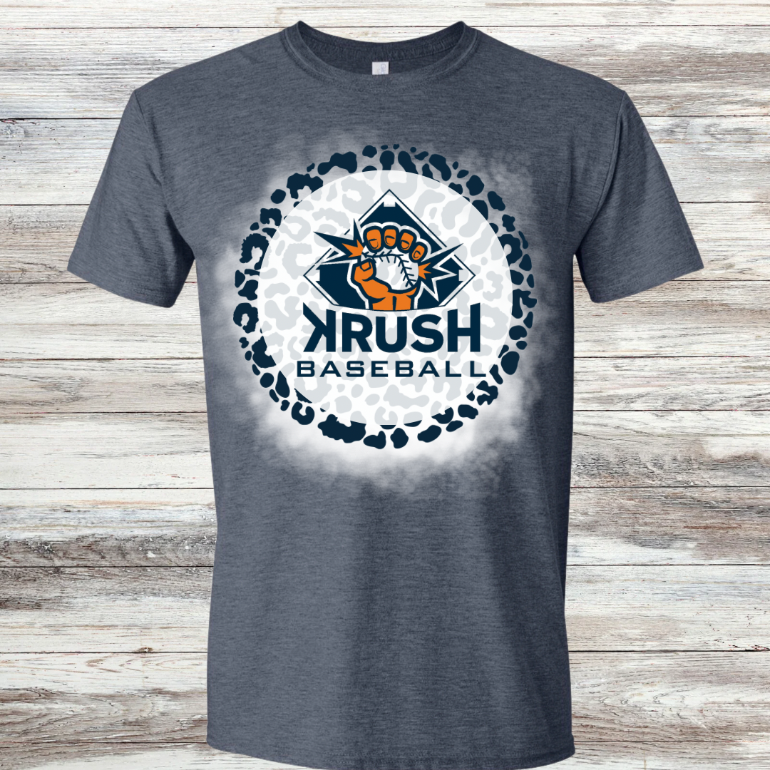 Krush Leopard Logo Bleached Shirt