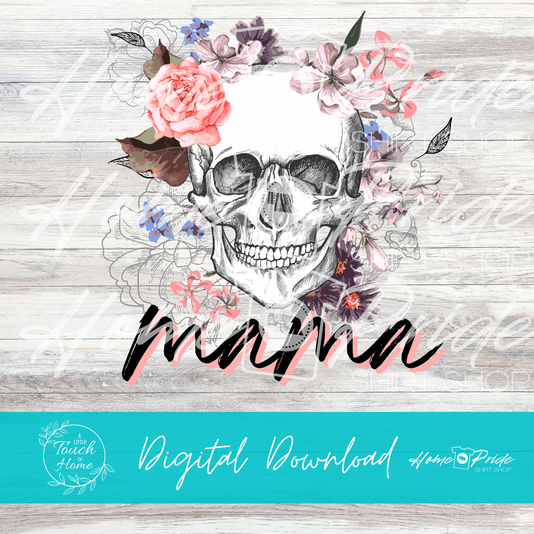 Mama Skull Hoodie Complete Sublimation Bundle