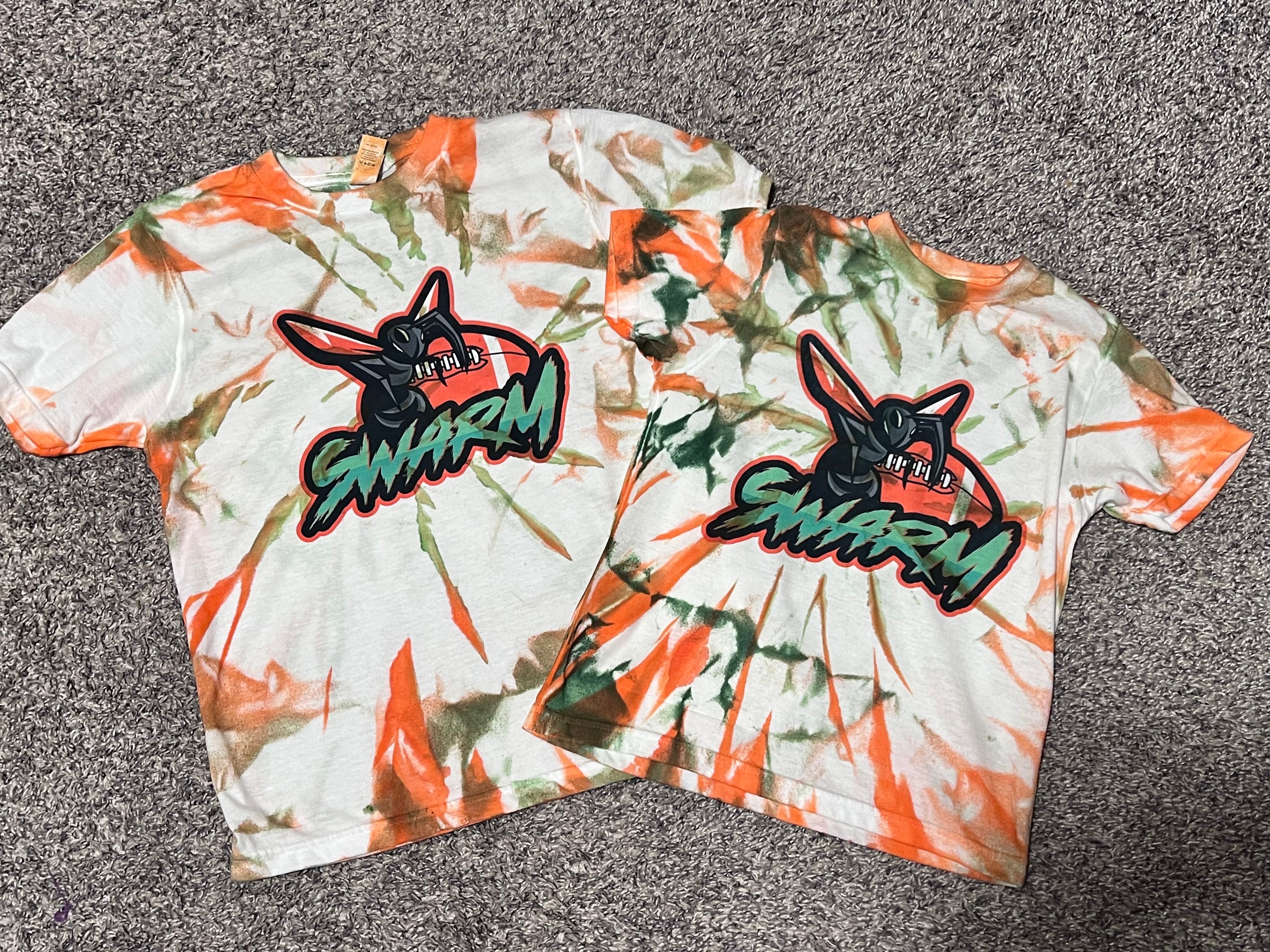 Youth Orange Miami Dolphins Team Tie-Dye T-Shirt