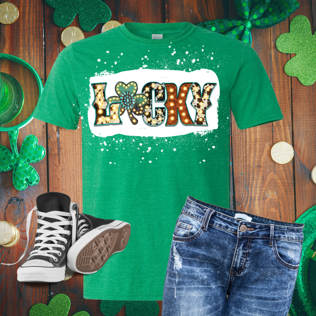 Lucky Bleached T-Shirt