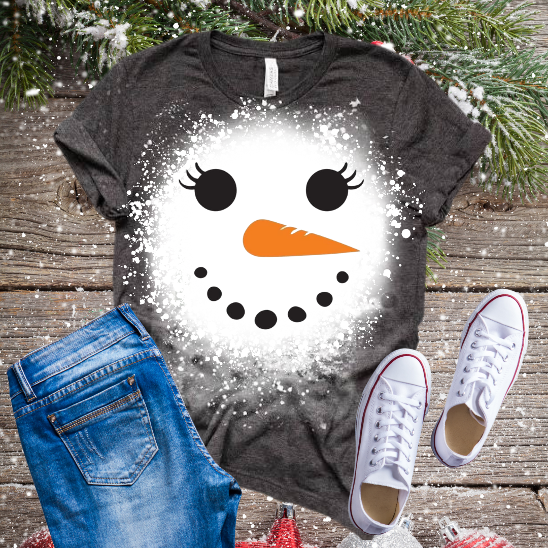 snowman face shirt