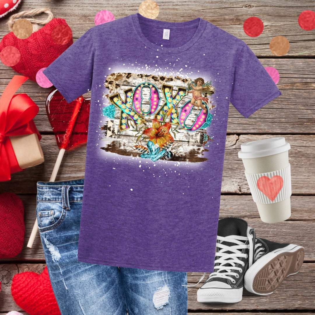 XOXO Cupid Bleached T-Shirt