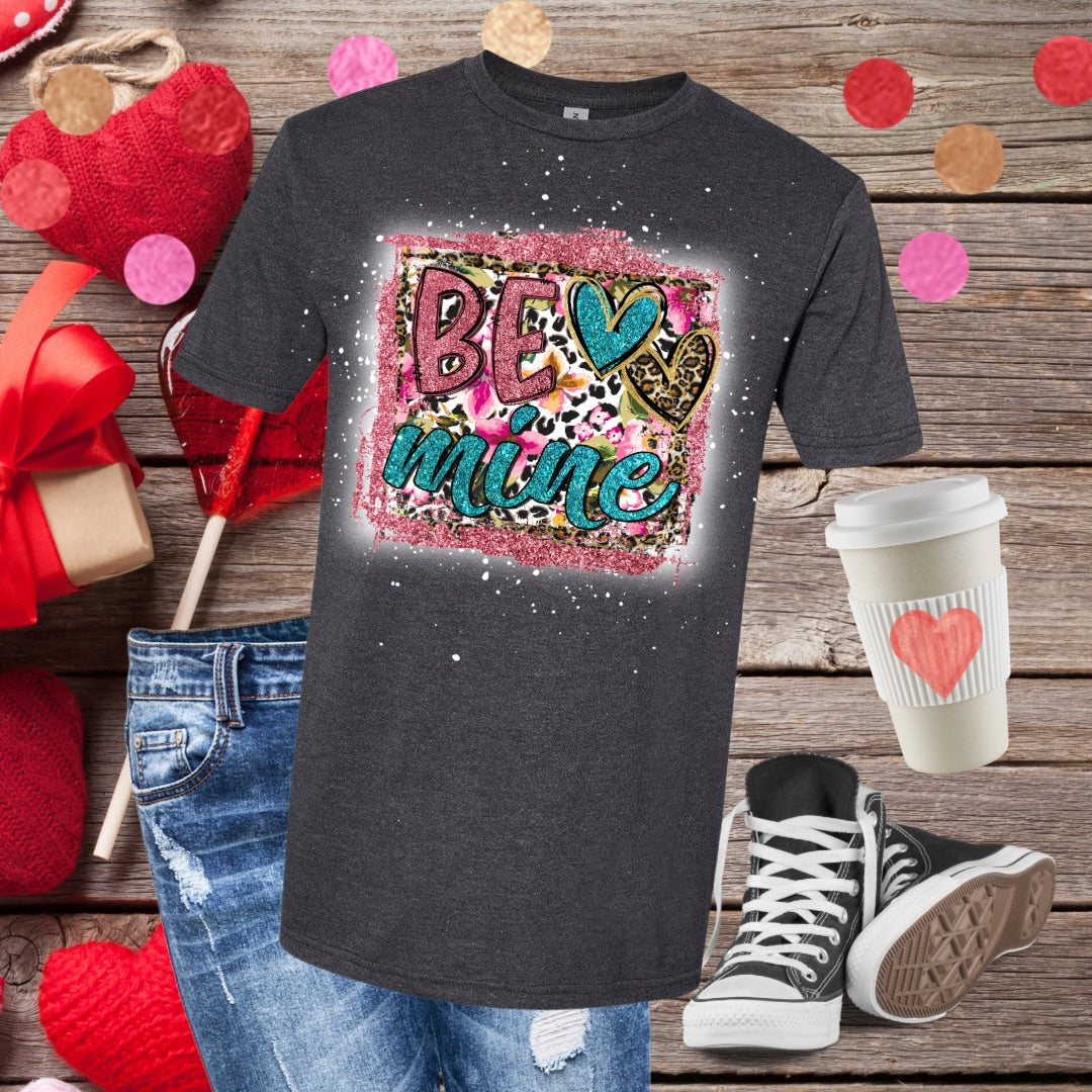 Be Mine Leopard Bleached T-Shirt