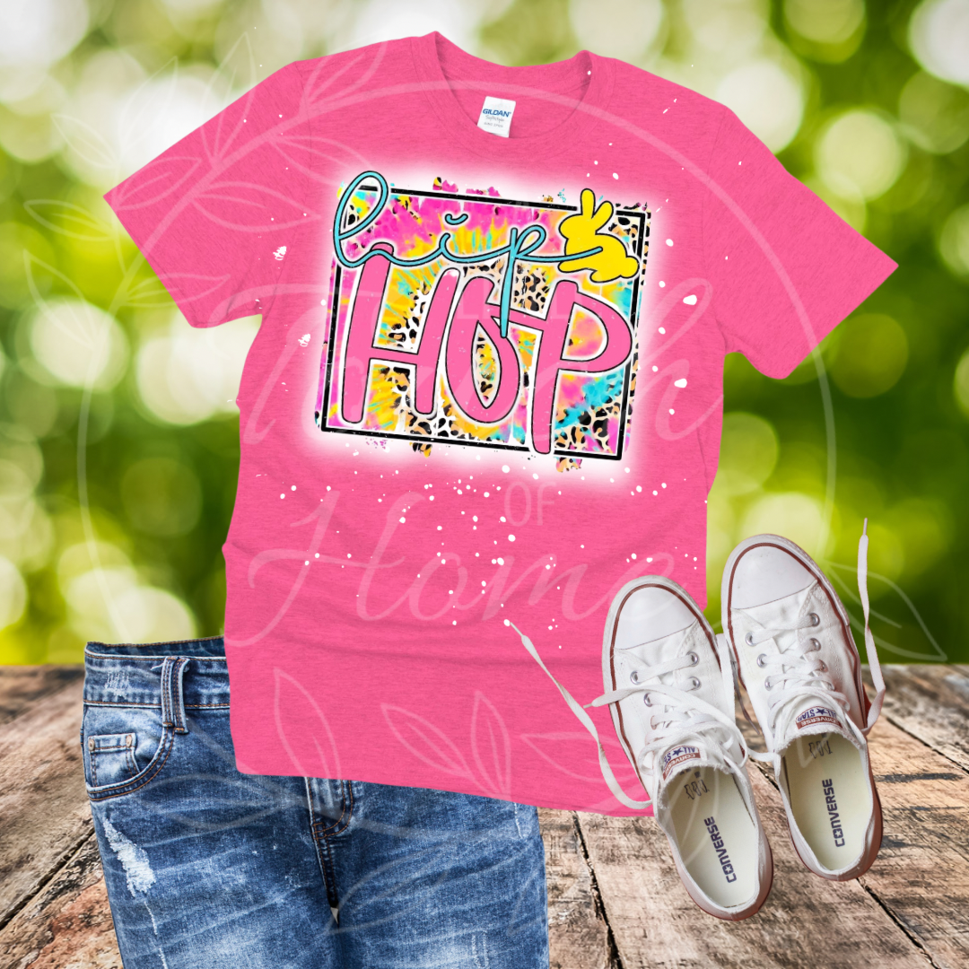 Hip Hop Tie Dye Bleached T-Shirt