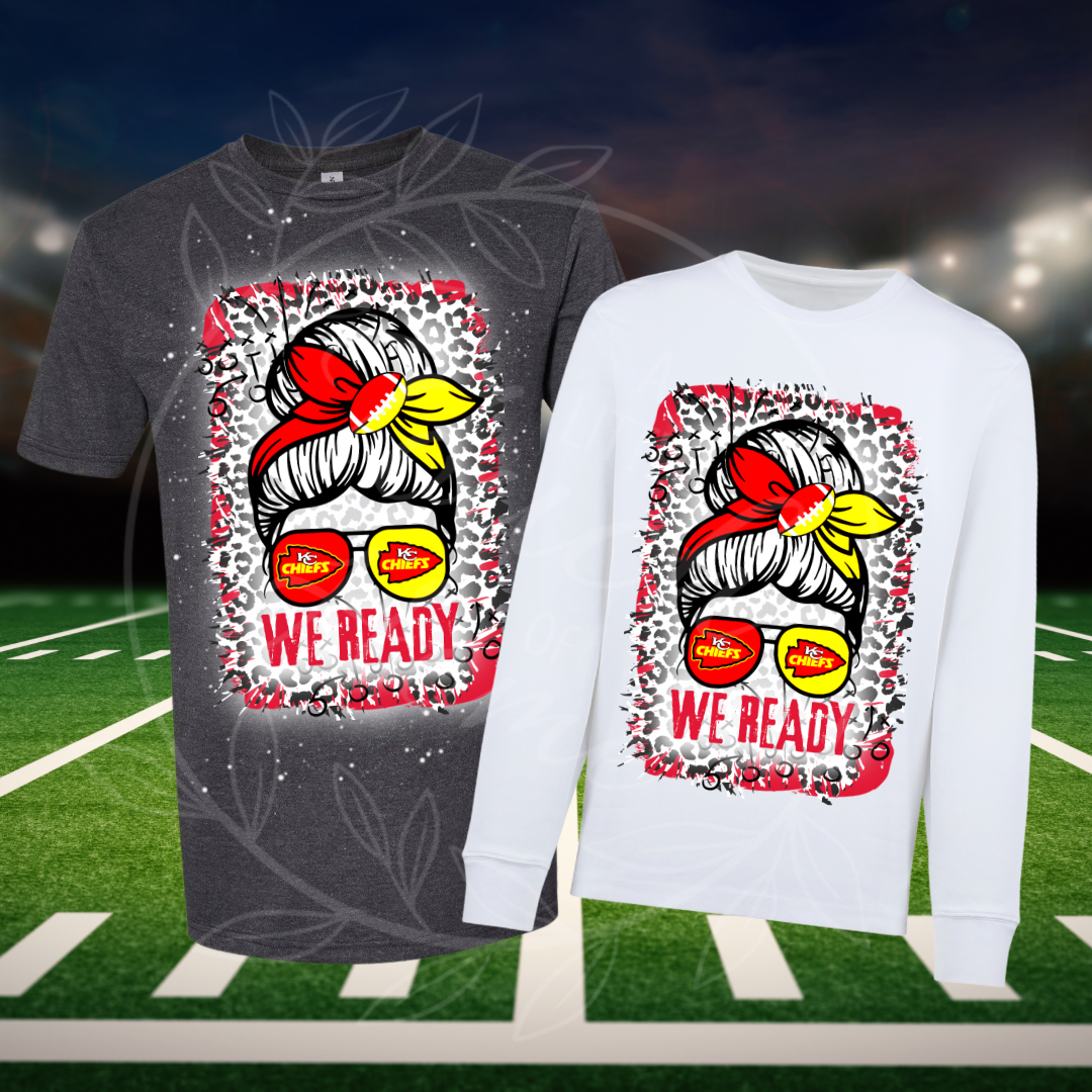 Kansas City Chiefs Messy Bun Shirt