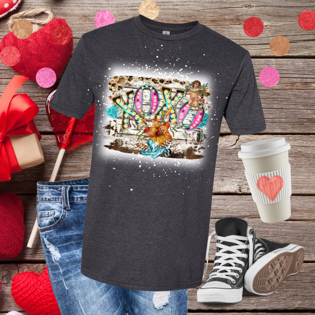 XOXO Cupid Bleached T-Shirt