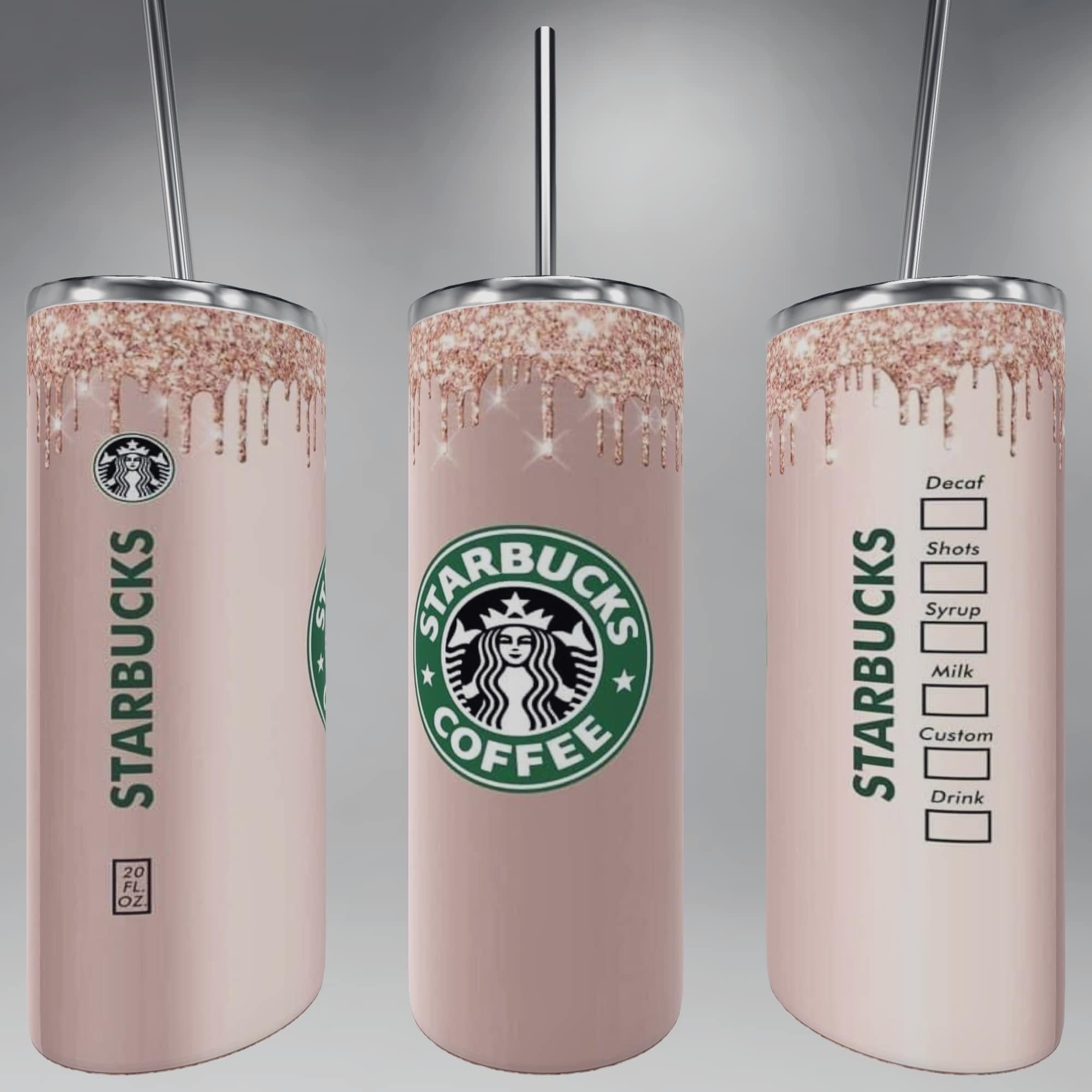 Rose Gold Glitter Drip Starbucks 20oz Hydro Tumbler – Home Pride Shirt Shop