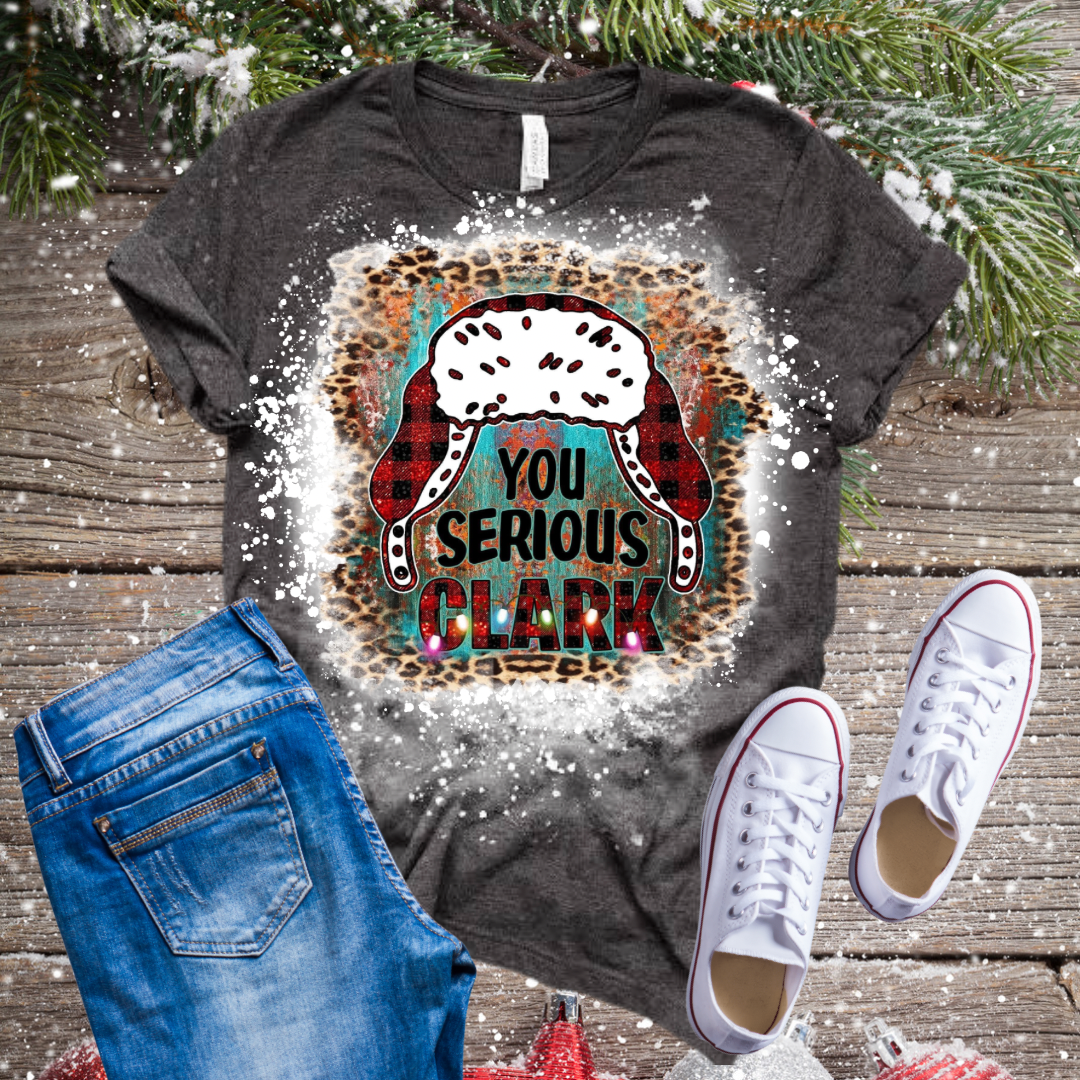 You Serious Clark Leopard Bleached T-Shirt