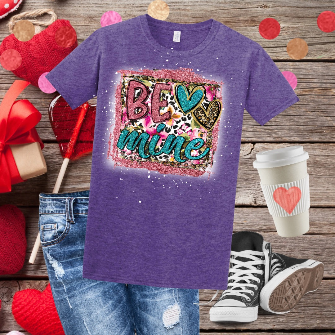 Be Mine Leopard Bleached T-Shirt