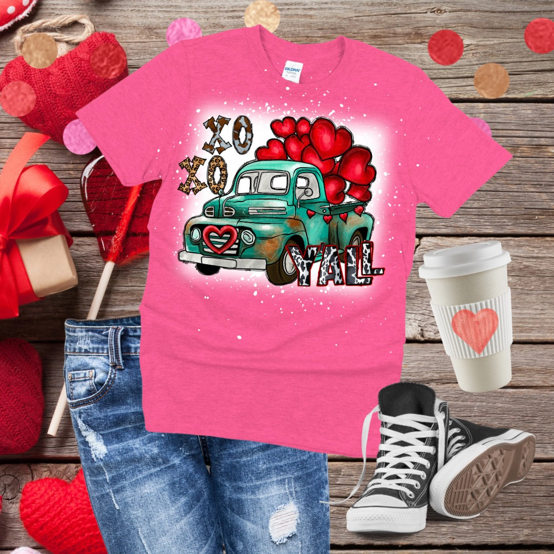 XOXO Ya’ll Bleached T-Shirt